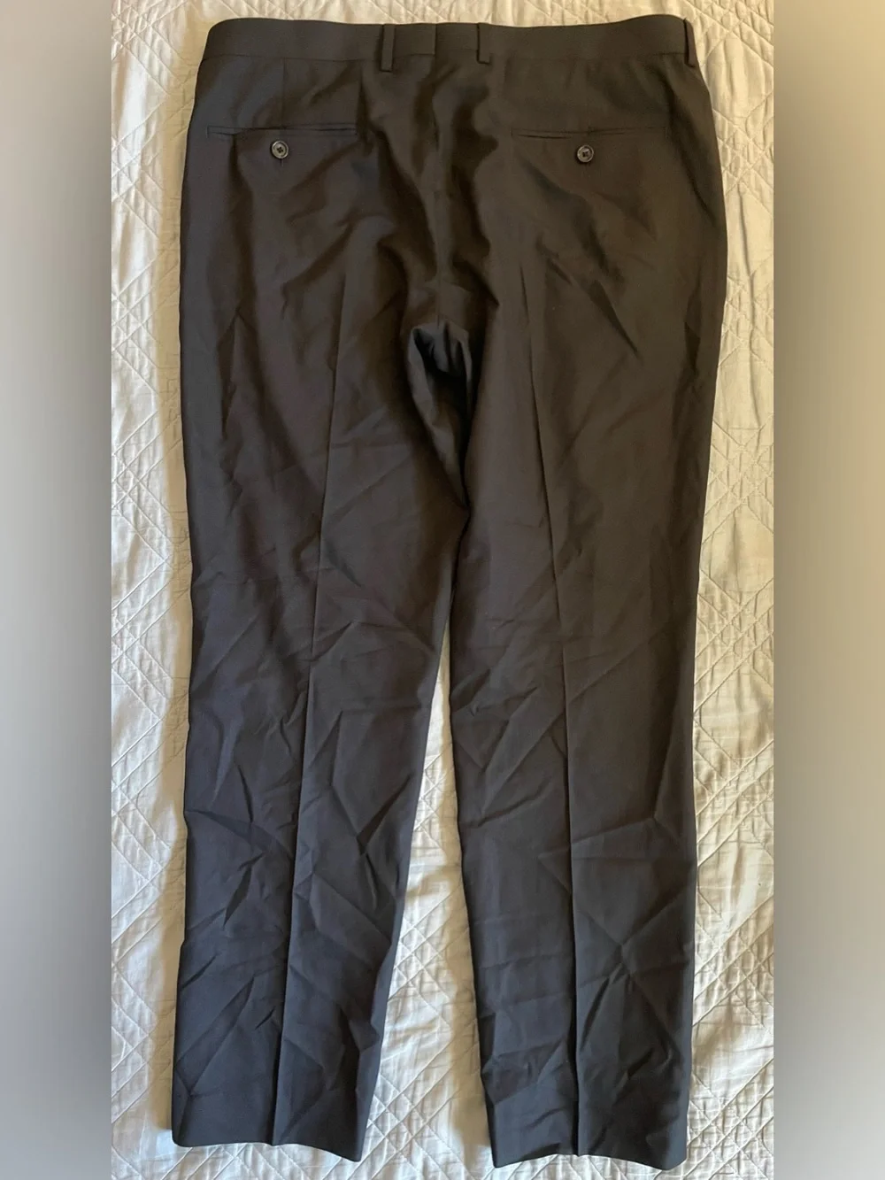 J.‎ CREW Ludlow Slim-fit suit pant in Italian wool in Black W 34 NWD $250 43966